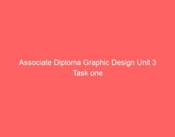 Associate Diploma Graphic Design Unit 3